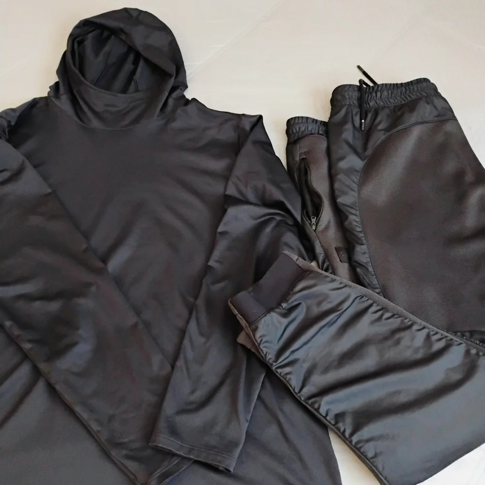 MEN'S UNDER ARMOUR TRACK SUIT WITH HEATGEAR HOODIE AND GORE TEX JOGGERS COMBO XL - Picture 3 of 9